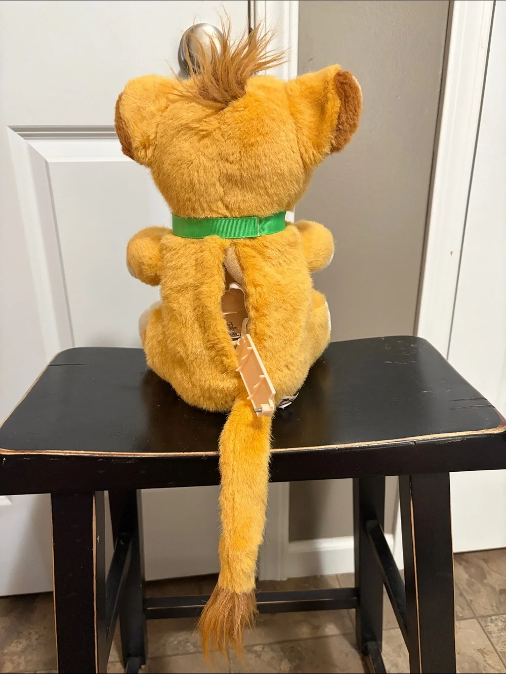 Plush Baby Simba Toy - with Green Leaf